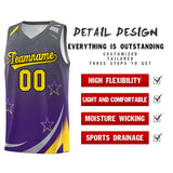 Custom Tank Top Gradient Star Graffiti Pattern Sports Uniform Basketball Jersey For Adult