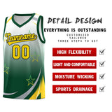 Custom Tank Top Gradient Star Graffiti Pattern Sports Uniform Basketball Jersey For Adult