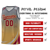 Custom Tank Top Gradient Star Graffiti Pattern Sports Uniform Basketball Jersey For Unisex