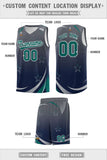 Custom Tank Top Gradient Star Graffiti Pattern Sports Uniform Basketball Jersey For Youth