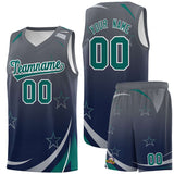 Custom Tank Top Gradient Star Graffiti Pattern Sports Uniform Basketball Jersey For Youth