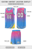 Custom Tank Top Gradient Star Graffiti Pattern Sports Uniform Basketball Jersey For Youth