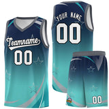 Custom Tank Top Gradient Star Graffiti Pattern Sports Uniform Basketball Jersey For Unisex