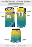 Custom Tank Top Gradient Star Graffiti Pattern Sports Uniform Basketball Jersey For Adult