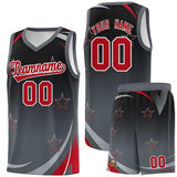 Custom Tank Top Gradient Star Graffiti Pattern Sports Uniform Basketball Jersey For Youth