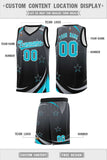 Custom Tank Top Gradient Star Graffiti Pattern Sports Uniform Basketball Jersey For Unisex