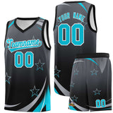 Custom Tank Top Gradient Star Graffiti Pattern Sports Uniform Basketball Jersey For Unisex