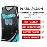 Custom Tank Top Gradient Star Graffiti Pattern Sports Uniform Basketball Jersey For Unisex