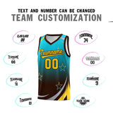 Custom Tank Top Gradient Star Graffiti Pattern Sports Uniform Basketball Jersey For Youth