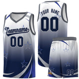 Custom Tank Top Gradient Star Graffiti Pattern Sports Uniform Basketball Jersey For Unisex