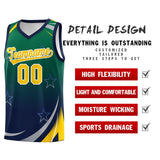 Custom Tank Top Gradient Star Graffiti Pattern Sports Uniform Basketball Jersey For Unisex