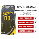 Custom Tank Top Gradient Star Graffiti Pattern Sports Uniform Basketball Jersey For Youth