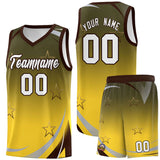 Custom Traditional Gradient Star Graffiti Pattern Sports Uniform Basketball Jersey Add Logo Number