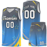 Custom Traditional Gradient Star Graffiti Pattern Sports Uniform Basketball Jersey Printed Logo Number