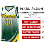 Custom Traditional Gradient Star Graffiti Pattern Sports Uniform Basketball Jersey Printed Logo Number