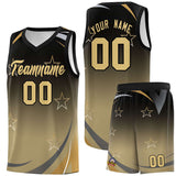 Custom Traditional Gradient Star Graffiti Pattern Sports Uniform Basketball Jersey Add Logo Number