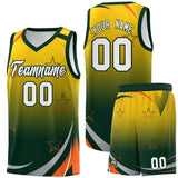 Custom Traditional Gradient Star Graffiti Pattern Sports Uniform Basketball Jersey Add Logo Number