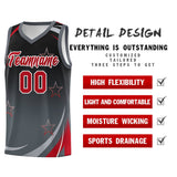 Custom Traditional Gradient Star Graffiti Pattern Sports Uniform Basketball Jersey Text Logo Number