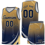 Custom Traditional Gradient Star Graffiti Pattern Sports Uniform Basketball Jersey Add Logo Number
