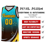 Custom Traditional Gradient Star Graffiti Pattern Sports Uniform Basketball Jersey Text Logo Number