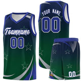 Custom Traditional Gradient Star Graffiti Pattern Sports Uniform Basketball Jersey Text Logo Number