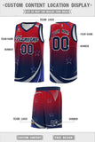 Custom Traditional Gradient Star Graffiti Pattern Sports Uniform Basketball Jersey Text Logo Number