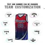 Custom Traditional Gradient Star Graffiti Pattern Sports Uniform Basketball Jersey Text Logo Number