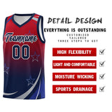 Custom Traditional Gradient Star Graffiti Pattern Sports Uniform Basketball Jersey Text Logo Number