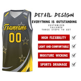 Custom Traditional Gradient Star Graffiti Pattern Sports Uniform Basketball Jersey Text Logo Number