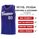 Custom Purple Royal Gradient Fashion Sets Sports Stripe Uniform Basketball Jersey