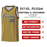 Custom Desert Yellow Brown Personalized Indians Pattern Sets Sports Uniform Basketball Jersey