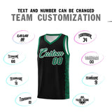 Custom Black Kelly Green Personalized Indians Pattern Sets Sports Uniform Basketball Jersey