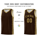Custom Brown Desert Yellow Personalized Indians Pattern Sets Sports Uniform Basketball Jersey