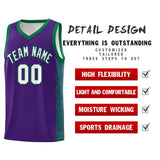 Custom Purple Kelly Green Personalized Indians Pattern Sets Sports Uniform Basketball Jersey