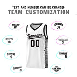 Custom White Black Personalized Indians Pattern Sets Sports Uniform Basketball Jersey