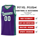 Custom Purple Kelly Green Personalized Indians Pattern Sets Sports Uniform Basketball Jersey
