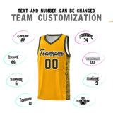 Custom Yellow Olive Personalized Indians Pattern Sets Sports Uniform Basketball Jersey