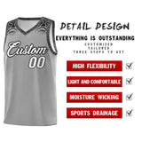 Custom Dark Gray Black Personalized Indians Print Sets Sports Uniform Basketball Jersey