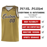 Custom Desert Yellow Brown Personalized Indians Print Sets Sports Uniform Basketball Jersey