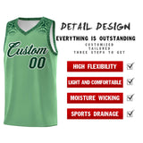 Custom Green Green Personalized Indians Print Sets Sports Uniform Basketball Jersey