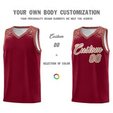Custom Crimson Teabrown Personalized Indians Print Sets Sports Uniform Basketball Jersey
