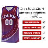 Custom Personalized Hip Hop Galaxy Graffiti Pattern Sports Uniform Basketball Jersey For Youth