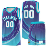 Custom Personalized Tank Top Galaxy Graffiti Pattern Sports Uniform Basketball Jersey For Adult