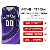 Custom Personalized Tank Top Galaxy Graffiti Pattern Sports Uniform Basketball Jersey For Youth