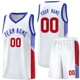 Custom Side Stripe Fashion Sports Uniform Basketball Jersey Embroideried Your Team Logo For Adult