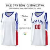 Custom Side Stripe Fashion Sports Uniform Basketball Jersey Embroideried Your Team Logo For Adult