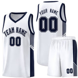 Custom Side Stripe Fashion Sports Uniform Basketball Jersey Embroideried Your Team Logo For Adult