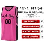 Custom Text Logo Number Side Stripe Fashion Sports Uniform Basketball Jersey For Adult