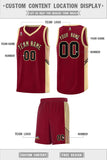 Custom Side Stripe Fashion Sports Uniform Basketball Jersey Embroideried Your Team Logo For Adult