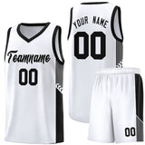 Custom Side Stripe Fashion Sports Uniform Basketball Jersey Stitched Team Logo And Number For Unisex
